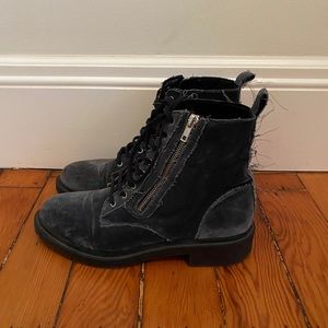 Steve Madden Blue Velvet Bootie